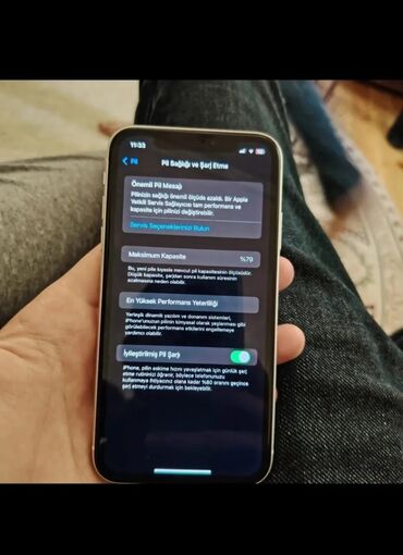 Apple iPhone: IPhone 11, 128 GB, Zəmanət, Face ID, Sənədlərlə
