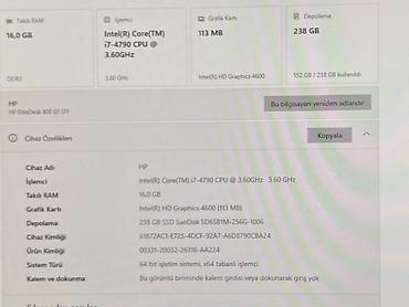 hp prodesk 400 g1: HP EliteDesk 800 G1 SFF stolüstü kompüter dəsti İdeal vəziyyətdədir — 4