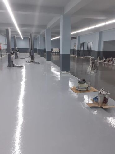 Döşəmə işləri: Epoksi pol (epoxy floor) tətbiqi xidməti Təyinat: - Avtodayanacaq və — 6