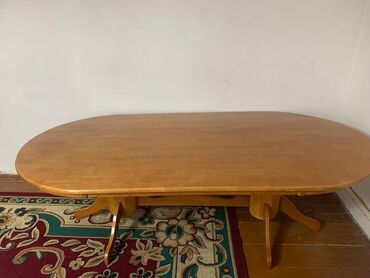 купить деревянные столы: Зал үчүн Стол, түсү - Күрөң, Колдонулган