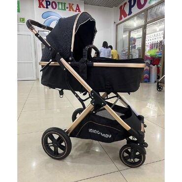 двухместная детская коляска: Балдар арабасы, түсү - Кара, Жаңы
