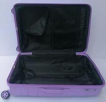 Putni koferi i torbe: Tvrdi kofer na točkiće – ljubičasti - Materijal: čvrsta ABS/plastična — 14