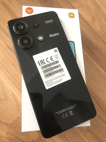 poco x3 azn: Xiaomi Redmi Note 13, 256 GB, rəng - Qara, 
 Barmaq izi, Sənədlərlə, İki sim kartlı