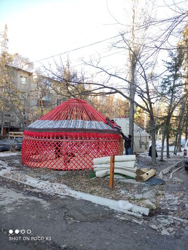 Аренда юрт: Аренда юрты, Каркас Деревянный, Более 100 баш, Стол, Казан, Посуда — 11