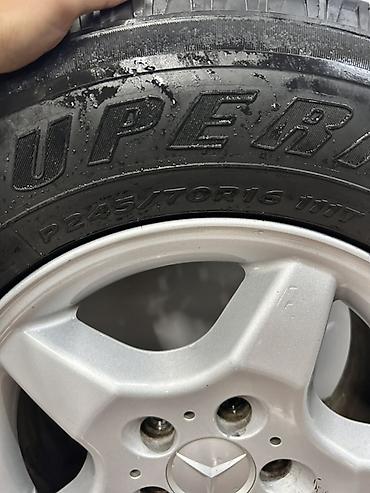 mersedes diskisi: Mercedes-Benz üçün 4 ədəd orijinal yüngül lehimli disk və şin — 7