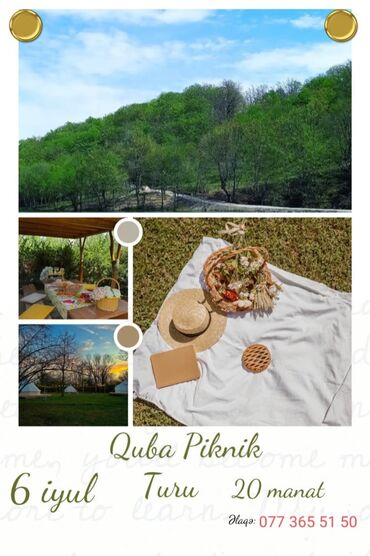 шоппинг тур в стамбул: Quba piknik turu. 20 manatdan