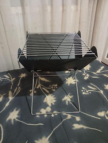 Barbecue: Prenosivi sklopivi roštilj na ugalj. Nekoricen,nov,sa originalnom — 3