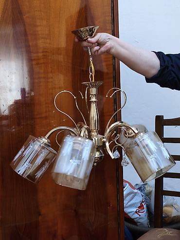 Çılçıraq, 4 lampa, Metal
