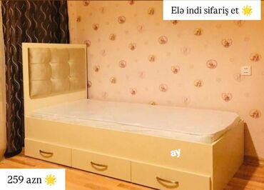 Nerjaveykalar: ✨ *Siyirməli Çarpayı* ✨ 📏 Ölçü: 90×200 🎁 Matras hədiyyə 🎨 Rəng seçimi