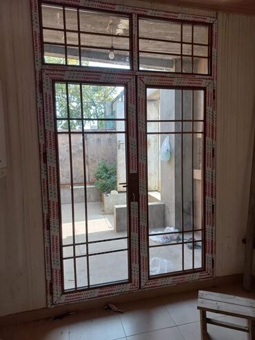 Plastik pəncərələr: Yeni İkiqat şüşə paketi Plastik pəncərə, Еni: 100 sm, Uzunluğu: 100 sm, Pulsuz quraşdırma — 8