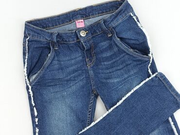 bershka spodnie mom jeans: Spodnie jeansowe, Y.F.K., 14 lat, 164, stan - Bardzo dobry