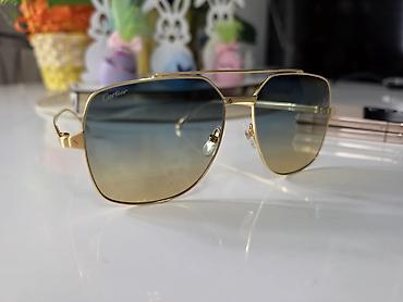 Naočare: Cartier sunčane naočare – aviator/kvadratni hibrid - Okvir: metal — 8