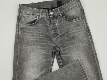 czarny top elegancki: Spodnie jeansowe, DenimCo, 11 lat, 140/146, stan - Zadowalający