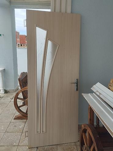 mdf panel: İç qapı dəsti – ağac naxışlı, açıq qəhvəyi ton işlənmiş 3 ədəd ev — 2