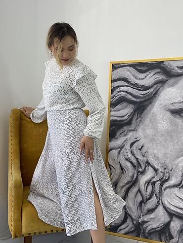 Юбки: Юбка миди с разрезом сбоку От 300 сом, оптом 250 сом в наличии 350 шт — 19