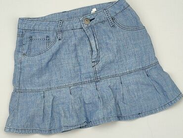 spódniczka jeansowa mini: Spódniczka, H&M, 12 lat, 146-152 cm, stan - Dobry