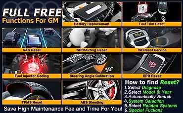 Alati za automobile: Novo-LAUNCH X431 Creader Elite OBD2 za GM, Chevrolet, Cadillac, Buick — 11