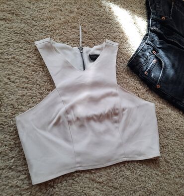 takko ženske majice: Topshop, XS (EU 34), Single-colored, color - White