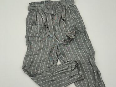 spódniczka w kratkę szara: Material trousers, Bershka, S (EU 36), condition - Good