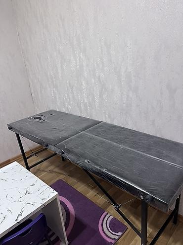 Salon, tibbi mebel: Portativ masaj/estetik yatağı - İkiqat qatlanan konstruksiya: asan — 1