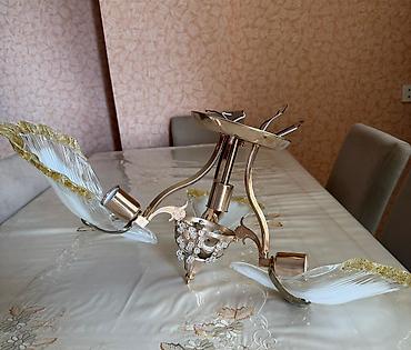 İşıqlandırma: Çılçıraq, 3 lampa, Şüşə — 1