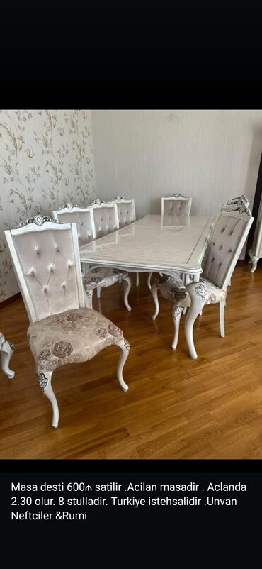 ucuzluq mebel evi: ✅masa desti satilir 8 stulla 600 asn.nefciler*afa 9602J Divan 2 aydı