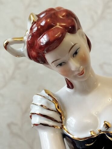 Heykəlciklər: 120 AZN Çexiyanın Porselen Balerina Fiquru. Zərləri getməyib təzə, heç — 3