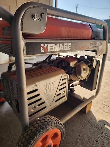 аккумуляторы выездной: Бензогенератор KEMAGE KM6500 - Номинальное напряжение: 220 В, частота — 5