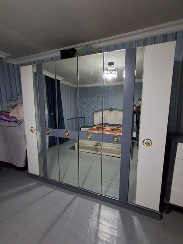 Yataq otağı dəstləri: İkinəfərlik çarpayı, Komod, Termo, 2 tumba, Türkiyə, Yeni — 6