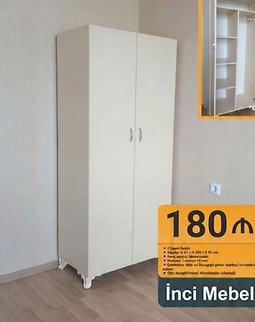 Dolablar: Yeni, 2 qapılı, Kredit, Ağ, Açılan, Düz dolab — 1