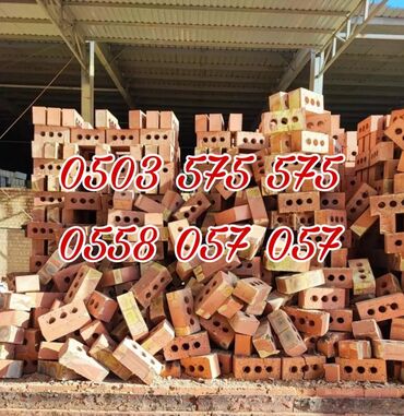 отделочный кирпич: Тешиктүү, Бышкан кирпич, Жарым блок, 250×120×88