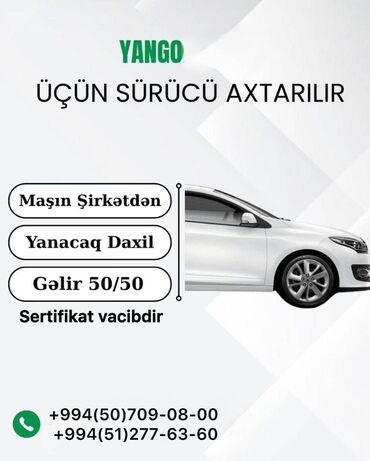 Taksi sürücüləri: Taksi sürücüsü tələb olunur, Gündəlik ödəniş