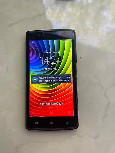 note 2: Lenovo A1000, Б/у, 8 ГБ, цвет - Черный, 1 SIM — 1