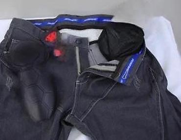 Farmerke: Muške motociklističke farmerke – tamno siva - Kroj sa ojačanjima i — 25