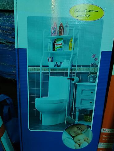 толетный стол: Многофункциональная полка над унитазом Toilet Rack (модель NO.TW-101) — 1