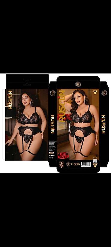 Alt paltarı: Kod:E.v-156492 RuselİN Nightwear – böyük ölçülər üçün zərif alt paltar — 4