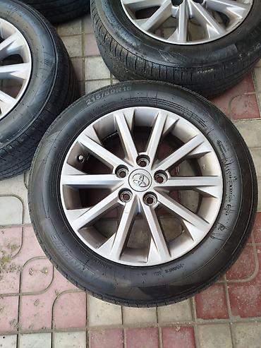 porsche disk: Məhsul: 4 ədəd orijinal Toyota yüngül lehimli disk + şin komplekti - — 4