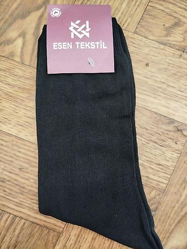 is geyimi: Esen Tekstil uzun bölümlü qara corab - Rəng: qara - Brend: Esen — 1