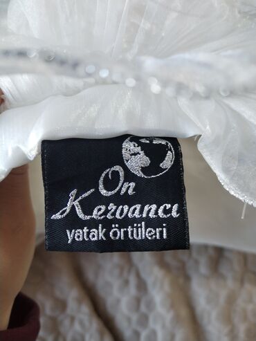 Örtüklər: Yataq üçün Yeni rəng - Ağ Yataq örtüyü — 8