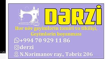 derzi elanları 2023: Dərzi xanım Atlyayatələb olunur Atlyayada yalnız xanmlar çalışır — 1