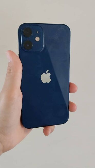 Apple iPhone: IPhone 12 mini, Б/у, 64 ГБ, Синий, Чехол, 81 %