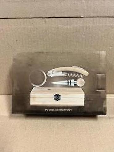 Ostala kuhinjska oprema: Masterpro set pribora za vino – 3 dela u bambus kutiji Sadrži: - — 11