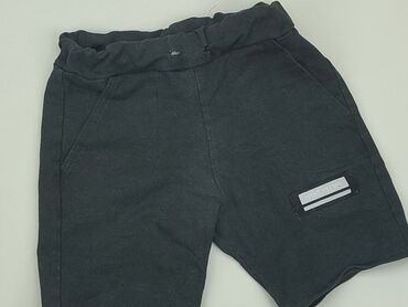 czarne materiałowe spodenki: Shorts, 5-6 years, 110/116, condition - Very good