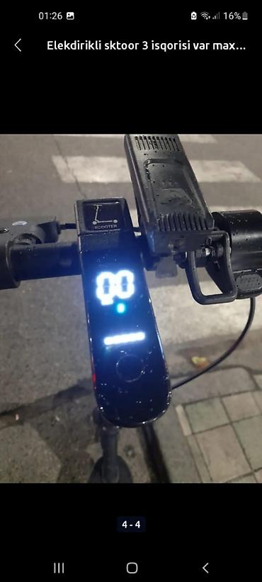 velosiped motoru: İşlənmiş Elektrik samokat 10", 351 - 500 Vt, > 45 km/s, Ünvandan götürmə — 3