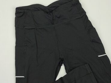 legginsy ciążowe beżowe: Leggings, M (EU 38), condition - Good