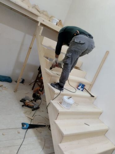 Sifarişlə digər mebel: Taxta pilləkənlərin,qapıların,stol-stulların,besetkalarln və s — 8