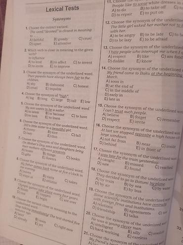 5: Məhsul: “Test Toplusu – English (Yeni Təhsil Proqramı – Kurikulum — 3