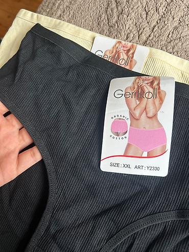 женские бюстгальтеры с плотной чашкой: Gerrkoll qadın alt paltarı (briefs) - Material: Organic Cotton – — 2