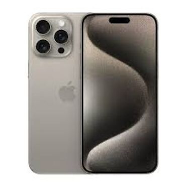 Apple iPhone: IPhone 15 Pro Max, 256 GB, Gümüşü, Barmaq izi, Simsiz şarj, Face ID