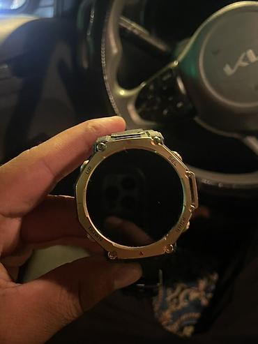 Amazfit: Умные часы Amazfit T‑Rex Pro (золотистый безель, черный ремешок) - — 2
